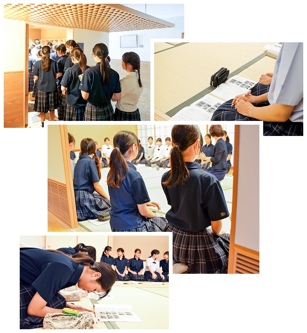 礼法の授業の様子