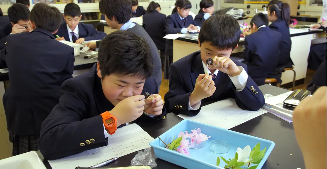 大阪学芸高等学校附属中学校 授業の様子