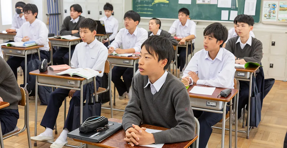 帝塚山中学校高等学校 授業の様子
