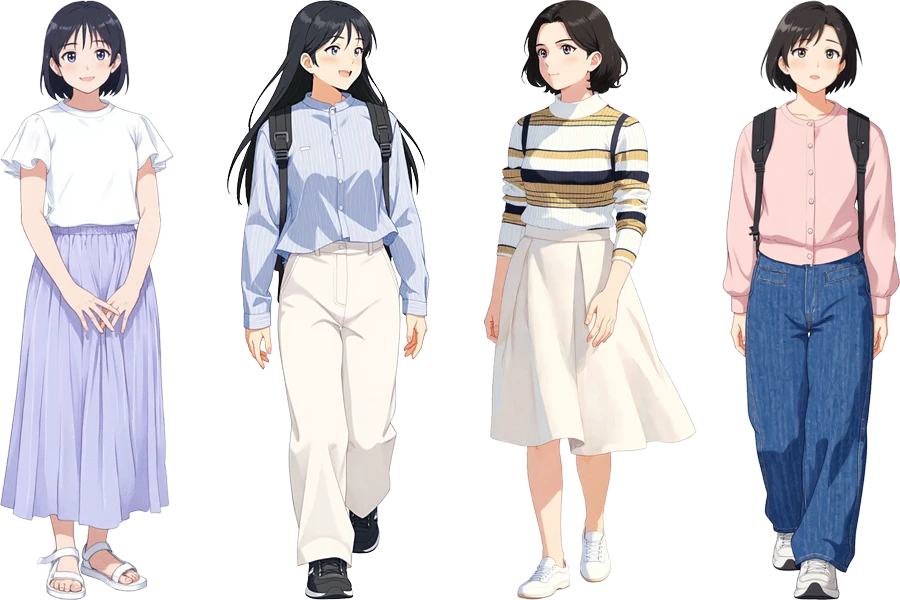 同志社女子中学校・高等学校 制服イラスト