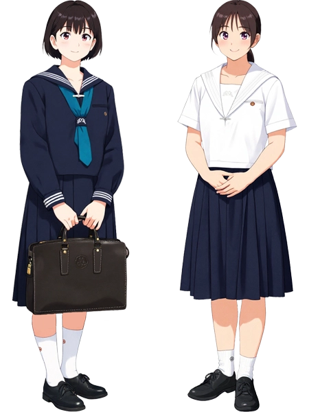 洛星中学校・高等学校 制服イラスト