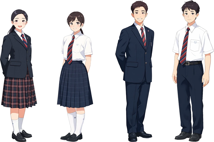 清風南海中学校・高等学校 制服イラスト